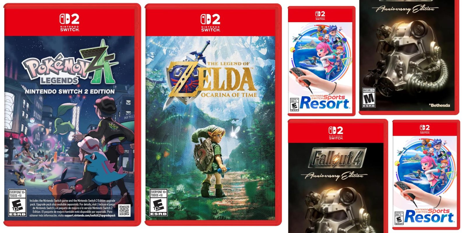 A group of video game cases