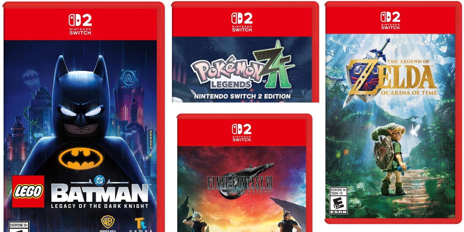 A group of video game cases