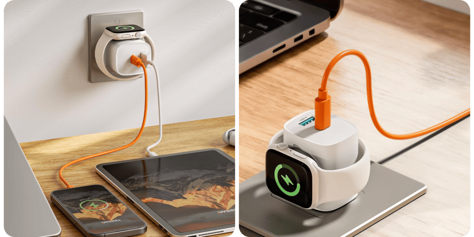 A smart watch charging station