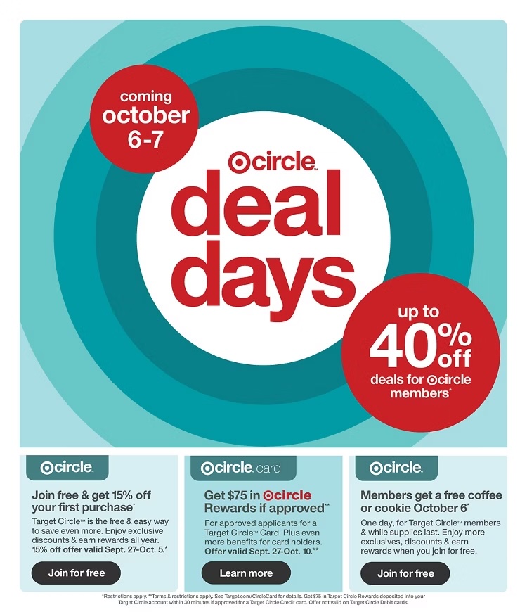 A advertisement for a deal