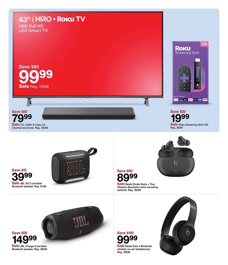A advertisement for a tv