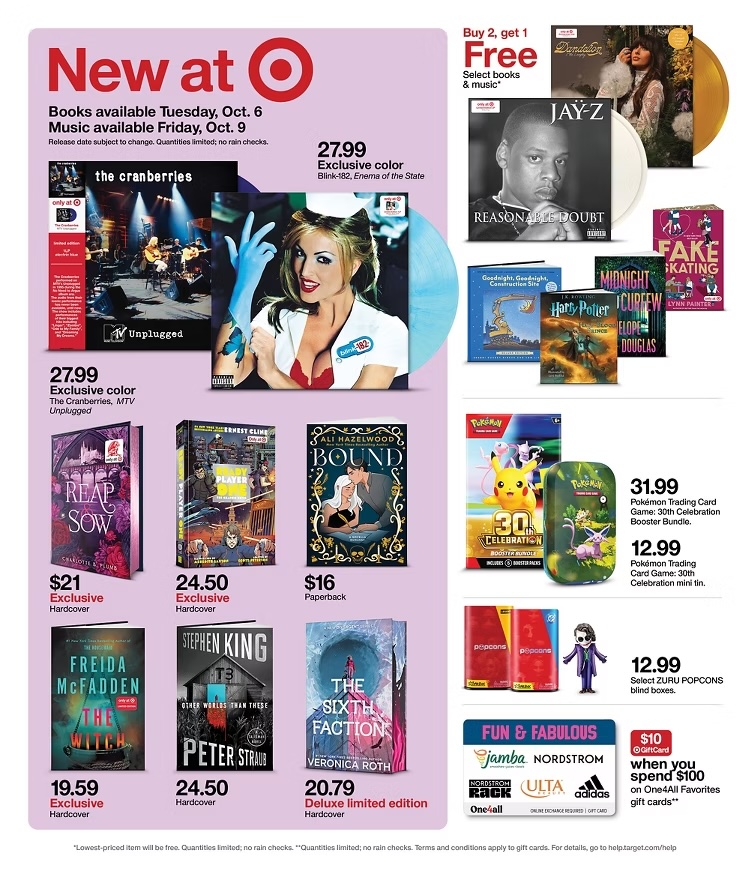 A advertisement for a music store