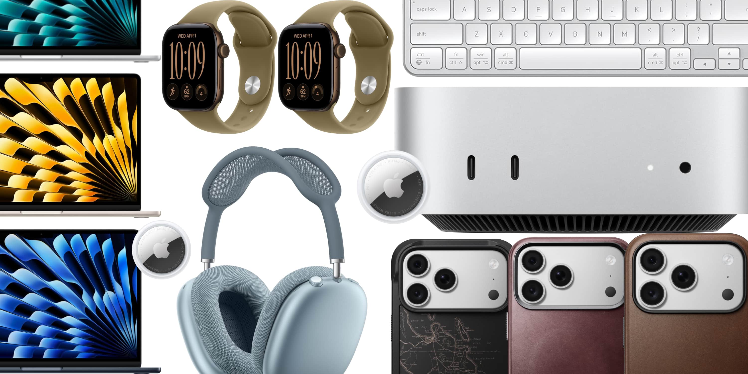 A collage of electronic devices
