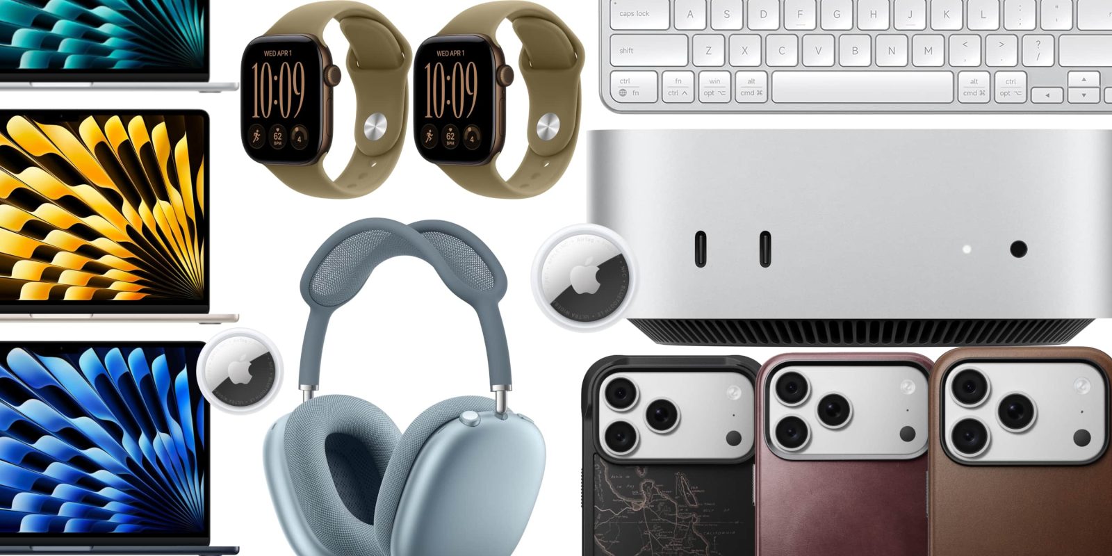 A collage of electronic devices