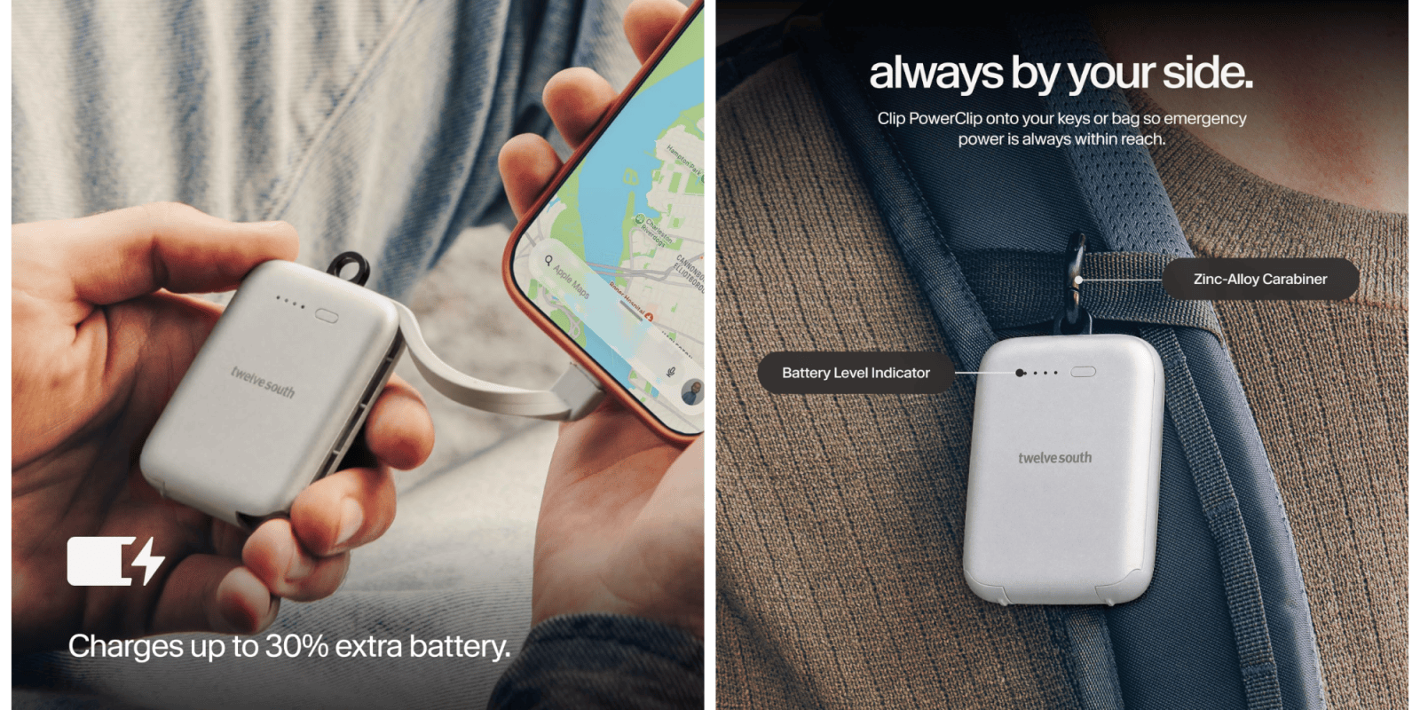 Twelve South PowerClip Mini Portable Power Bank
