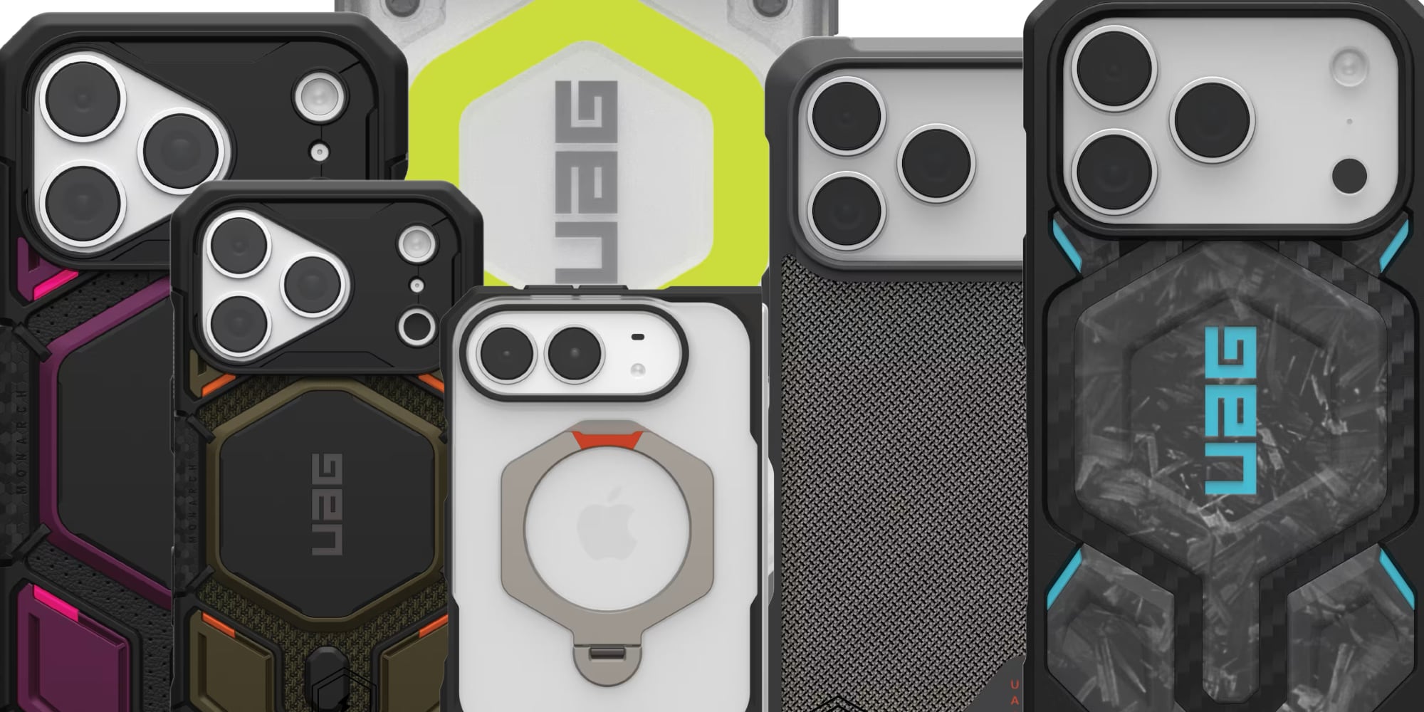 A group of cell phones