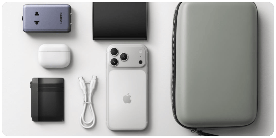 A group of electronics on a table