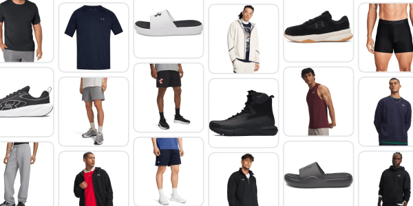 A collage of men's clothing