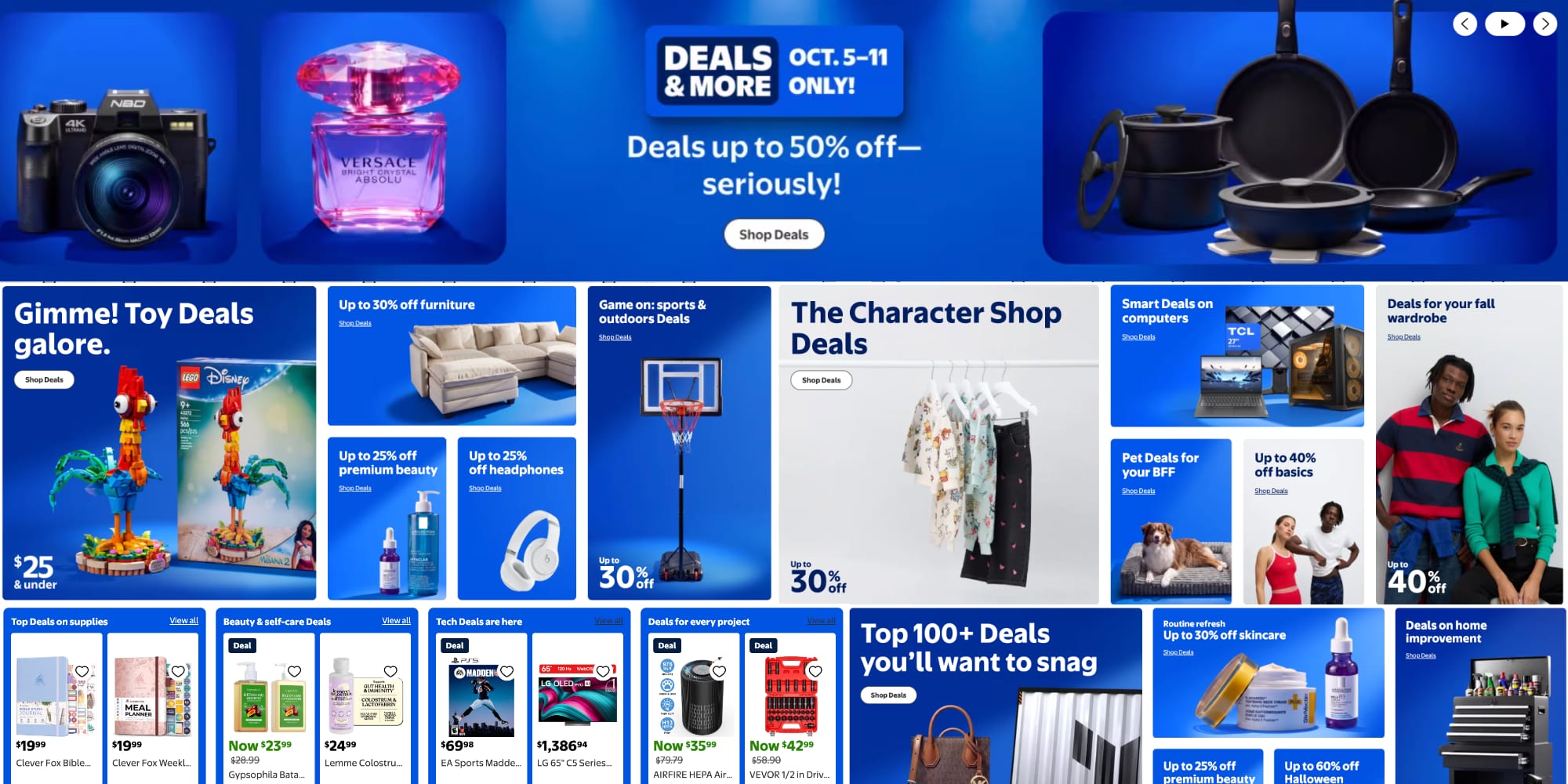 2026 fall Walmart Deals sale now live