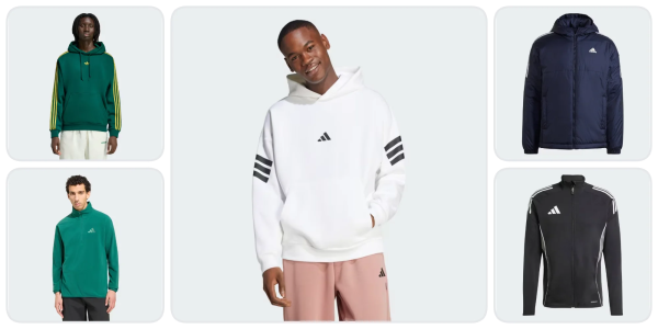 A man in a white sweatshirt