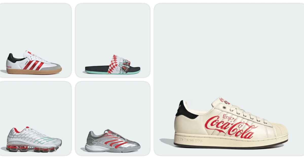 Grab official adidas X Coca-Cola kicks from (Up to 60% off) Grab official adidas X Coca-Cola kicks from (Up to 60% off)