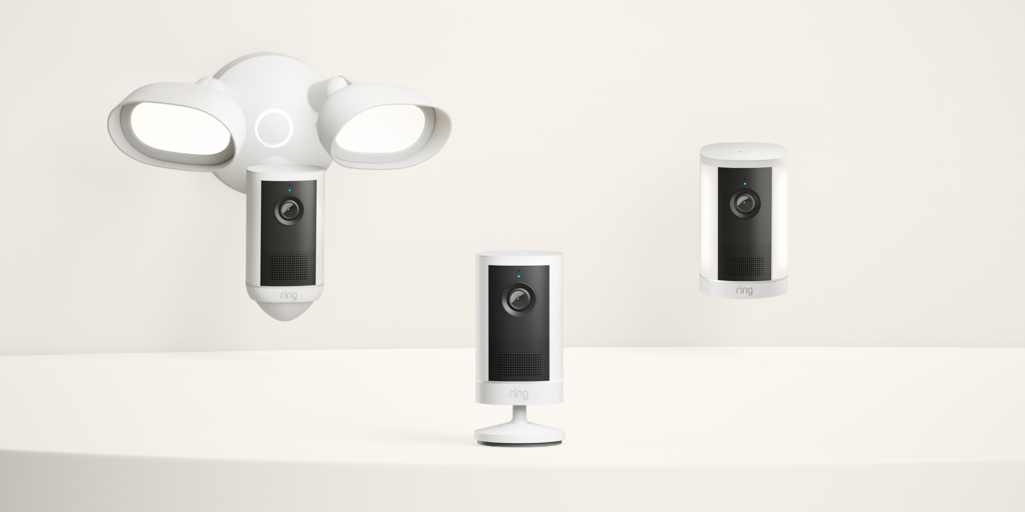 A group of white electronic devices